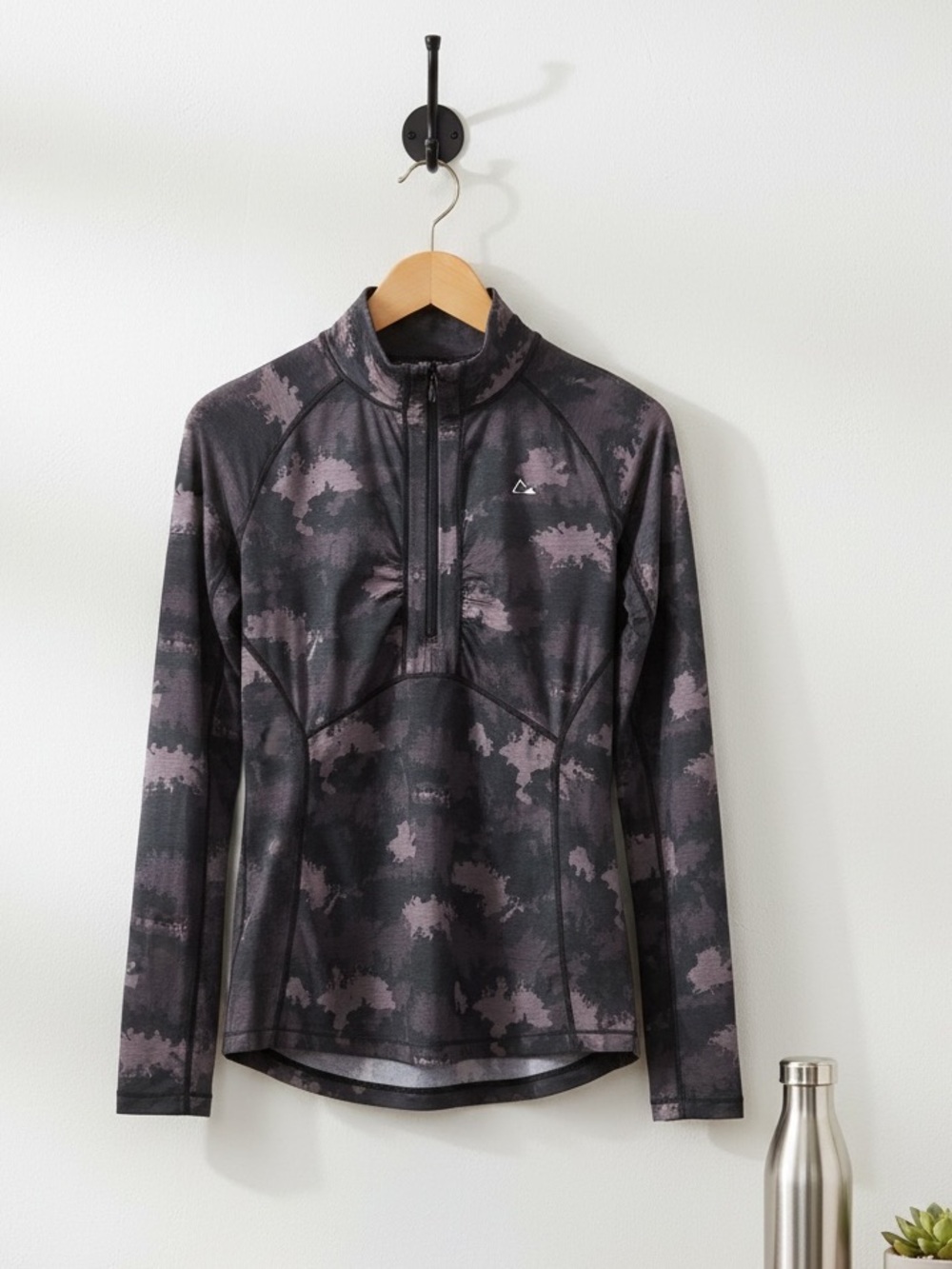 Paradox Dri Release Fresh Guard Purple Camo High Neck Top Size S